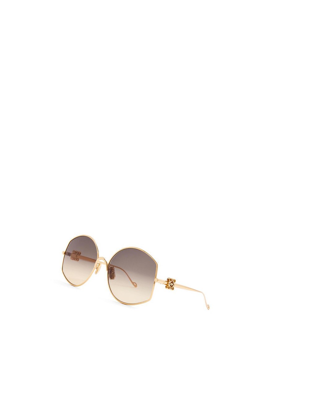 Loewe Oversize sunglasses in metal Doré Sable | 5264ZUCBW