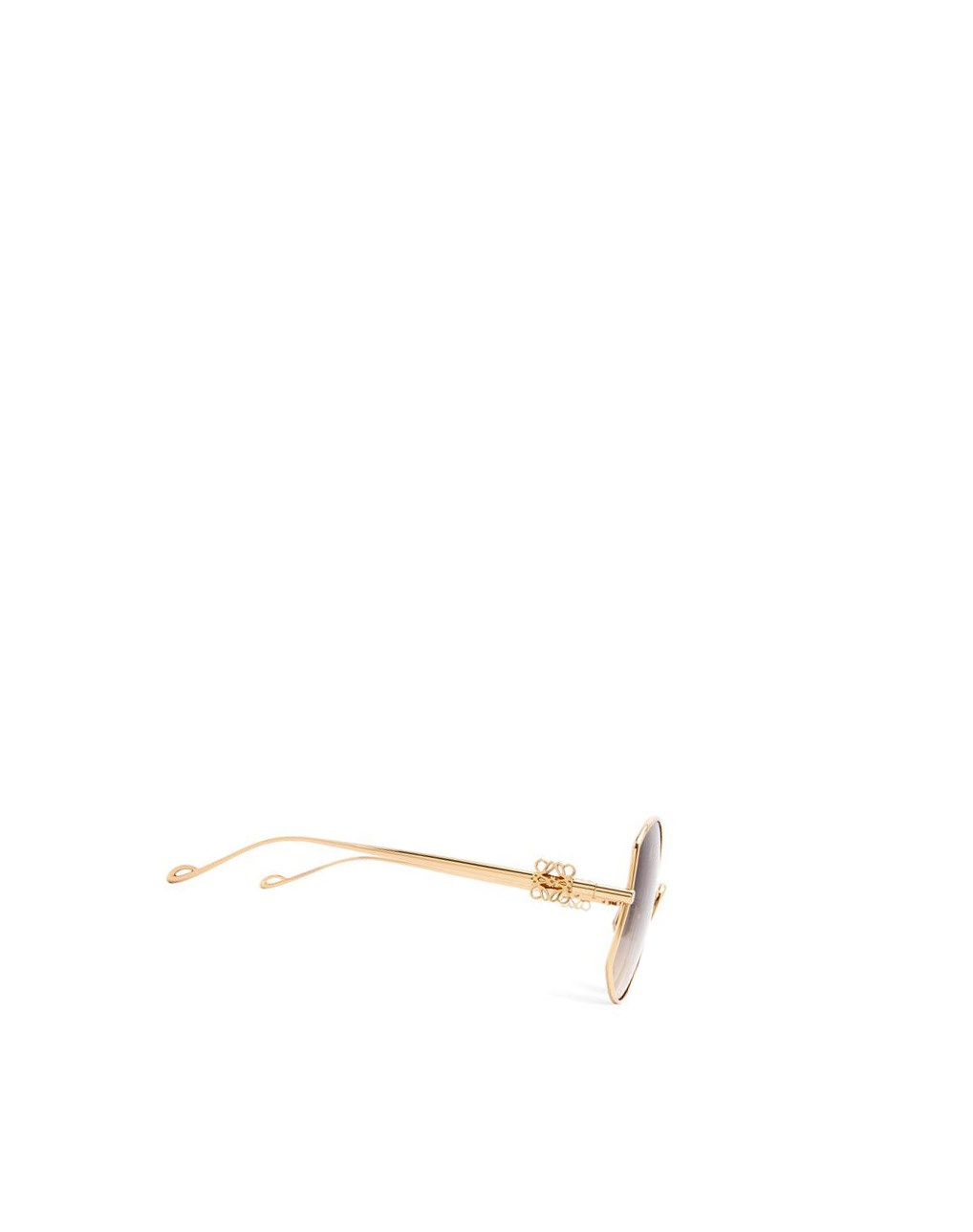 Loewe Oversize sunglasses in metal Doré Sable | 5264ZUCBW