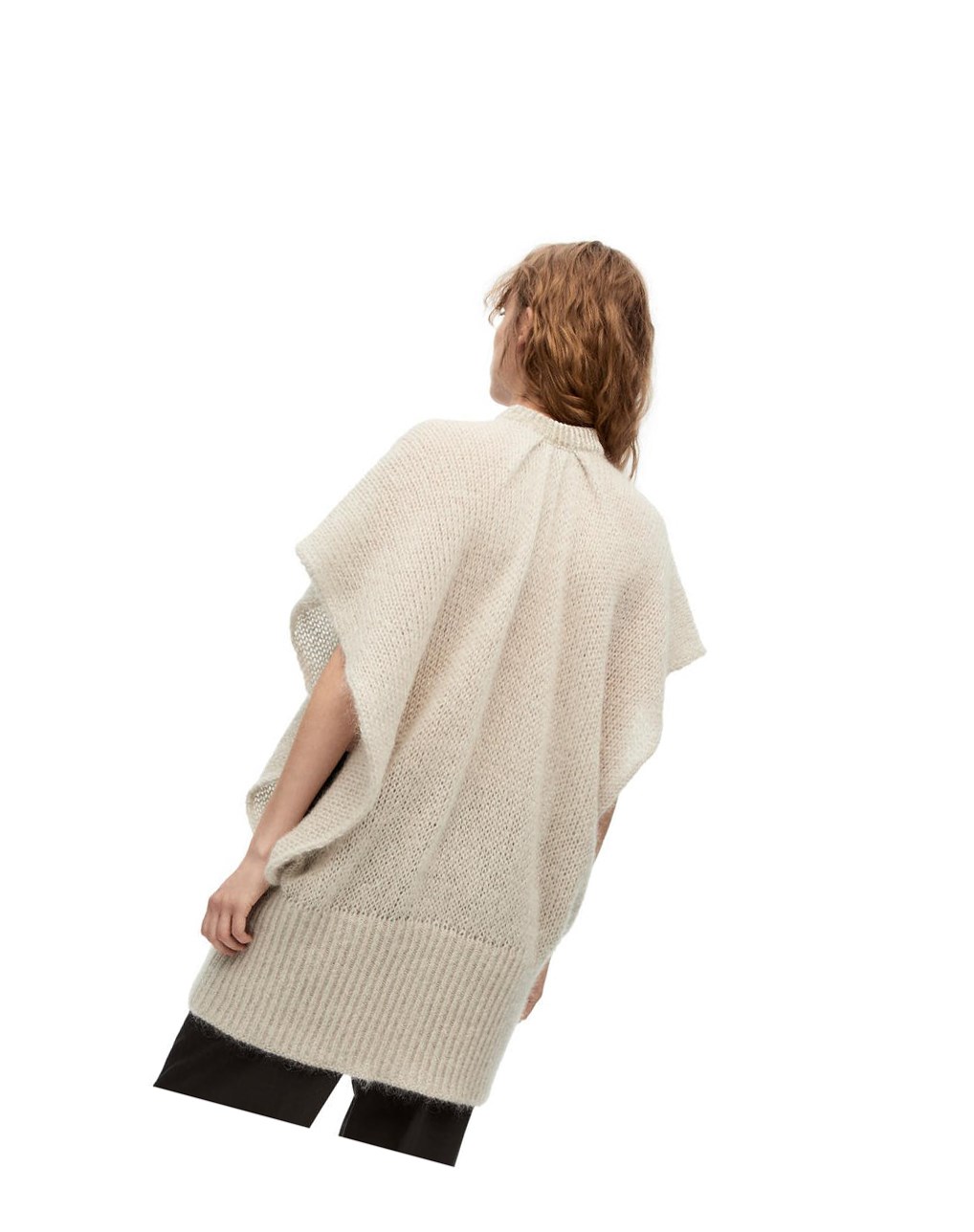 Loewe Oversize sweater in mohair Grise | 4097TKMQE