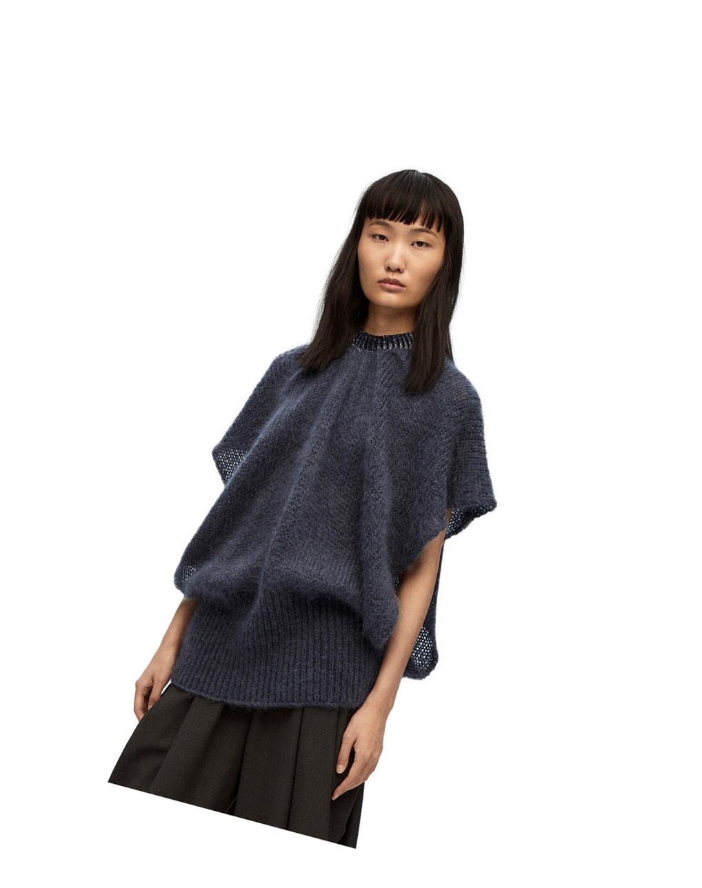 Loewe Oversize sweater in mohair Grise Foncé | 7461ZRYJQ