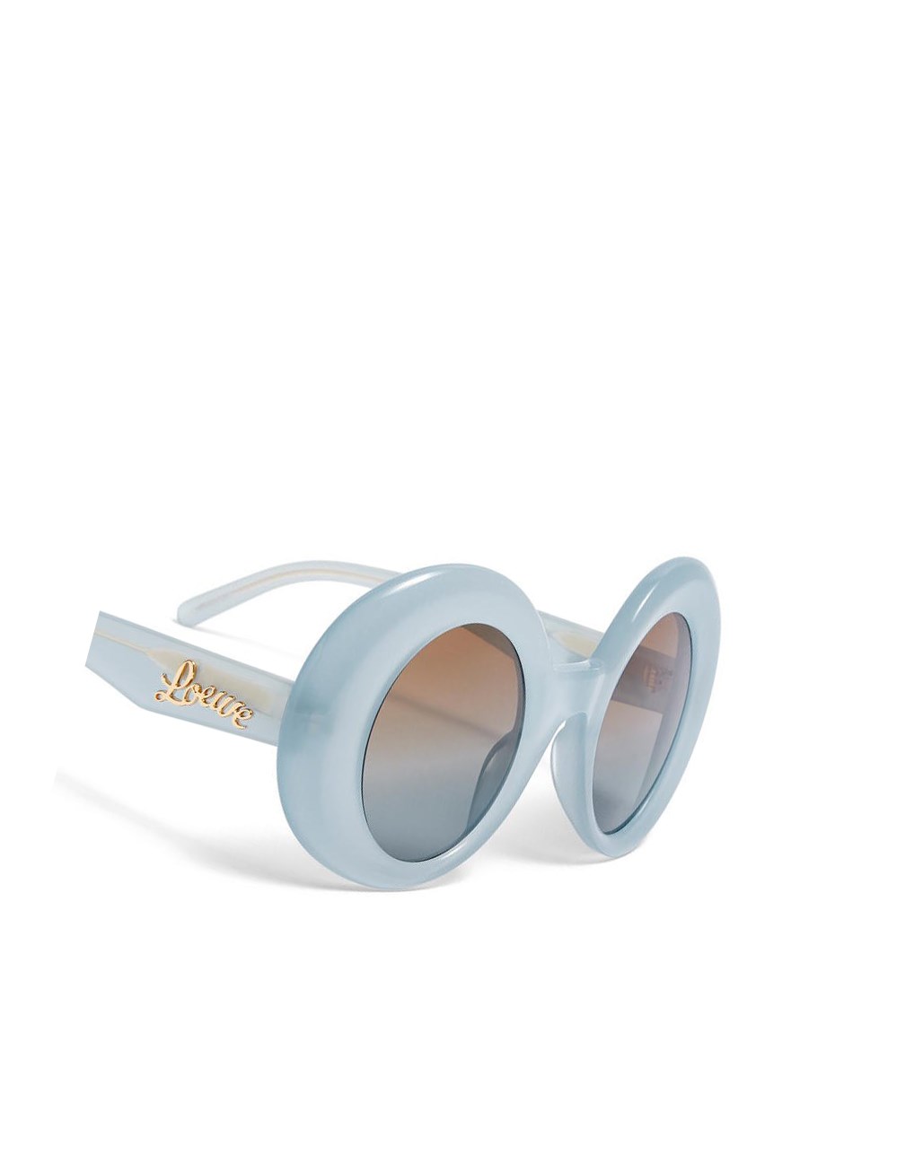 Loewe Oversized round sunglasses in acetate Bleu | 0264FEKOT