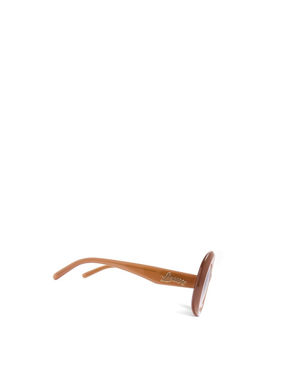 Loewe Oversized round sunglasses in acetate Marron Clair | 0954PCLAS