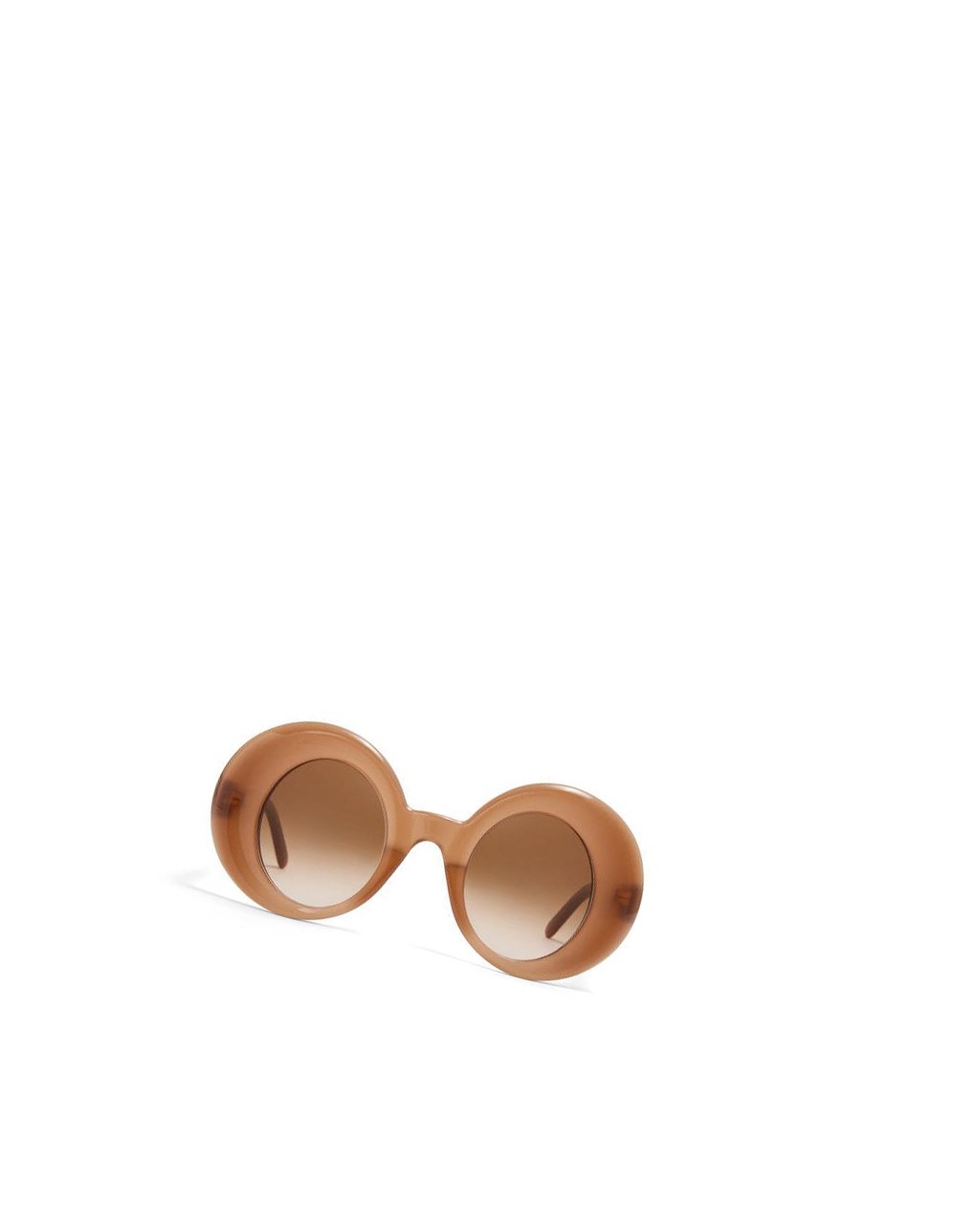 Loewe Oversized round sunglasses in acetate Marron Clair | 0954PCLAS