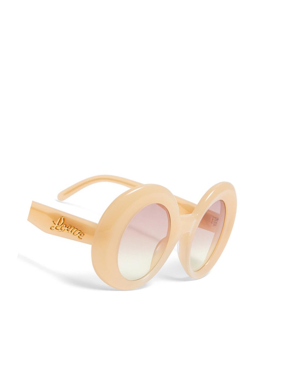 Loewe Oversized round sunglasses in acetate Beige Clair | 4086RLOFZ