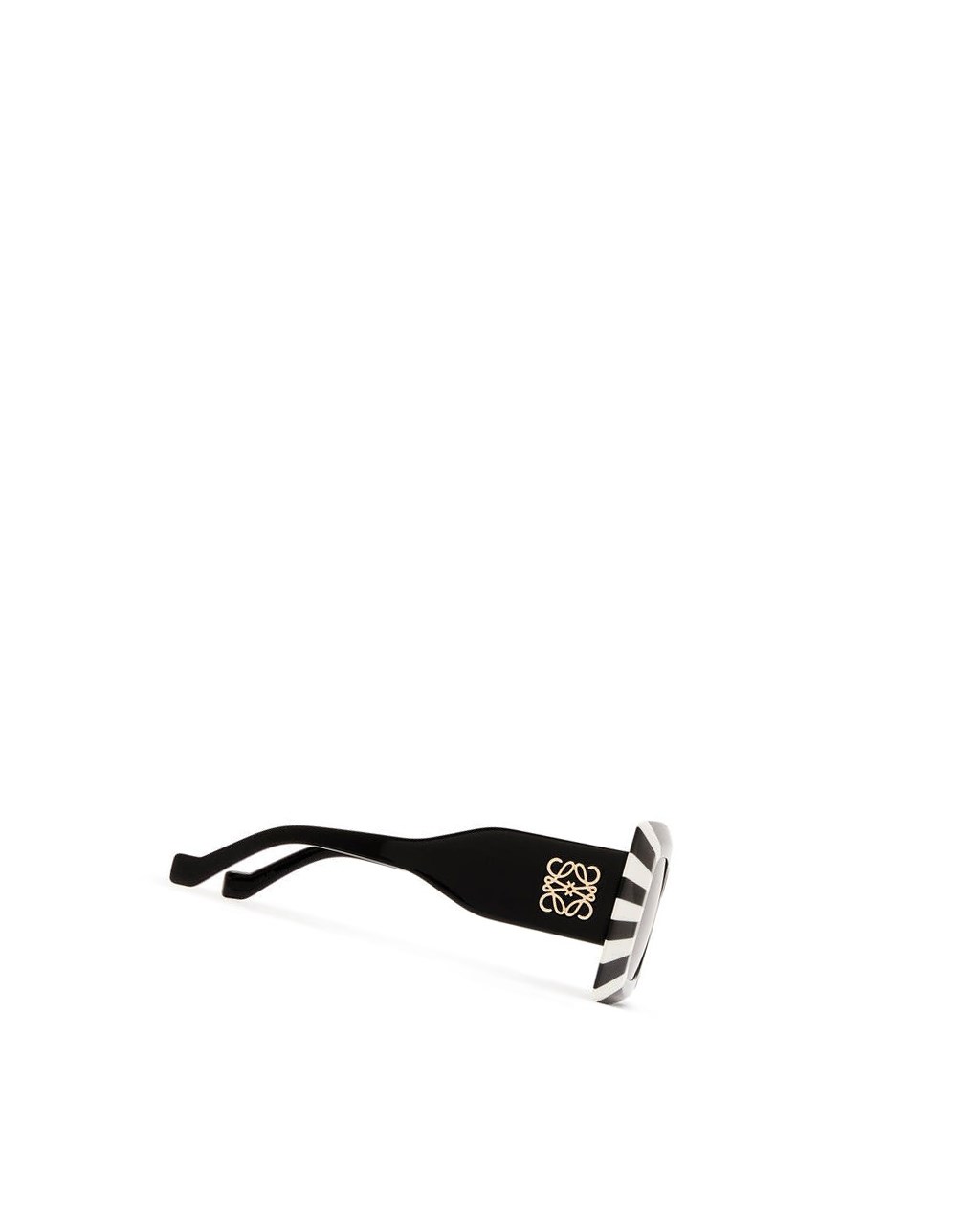 Loewe Oversized square sunglasses in acetate Noir Blanche | 3072KAZSN