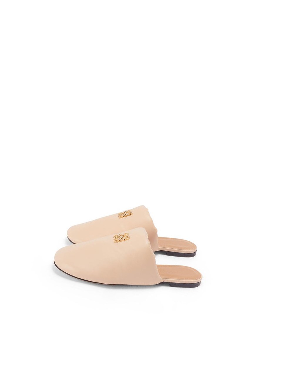 Loewe Padded Anagram mule in lambskin Beige | 8310UOTEM