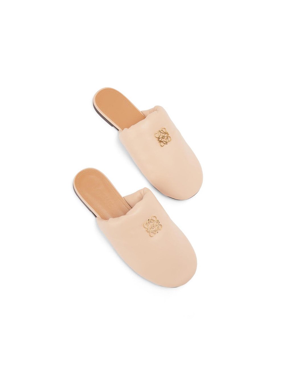 Loewe Padded Anagram mule in lambskin Beige | 8310UOTEM