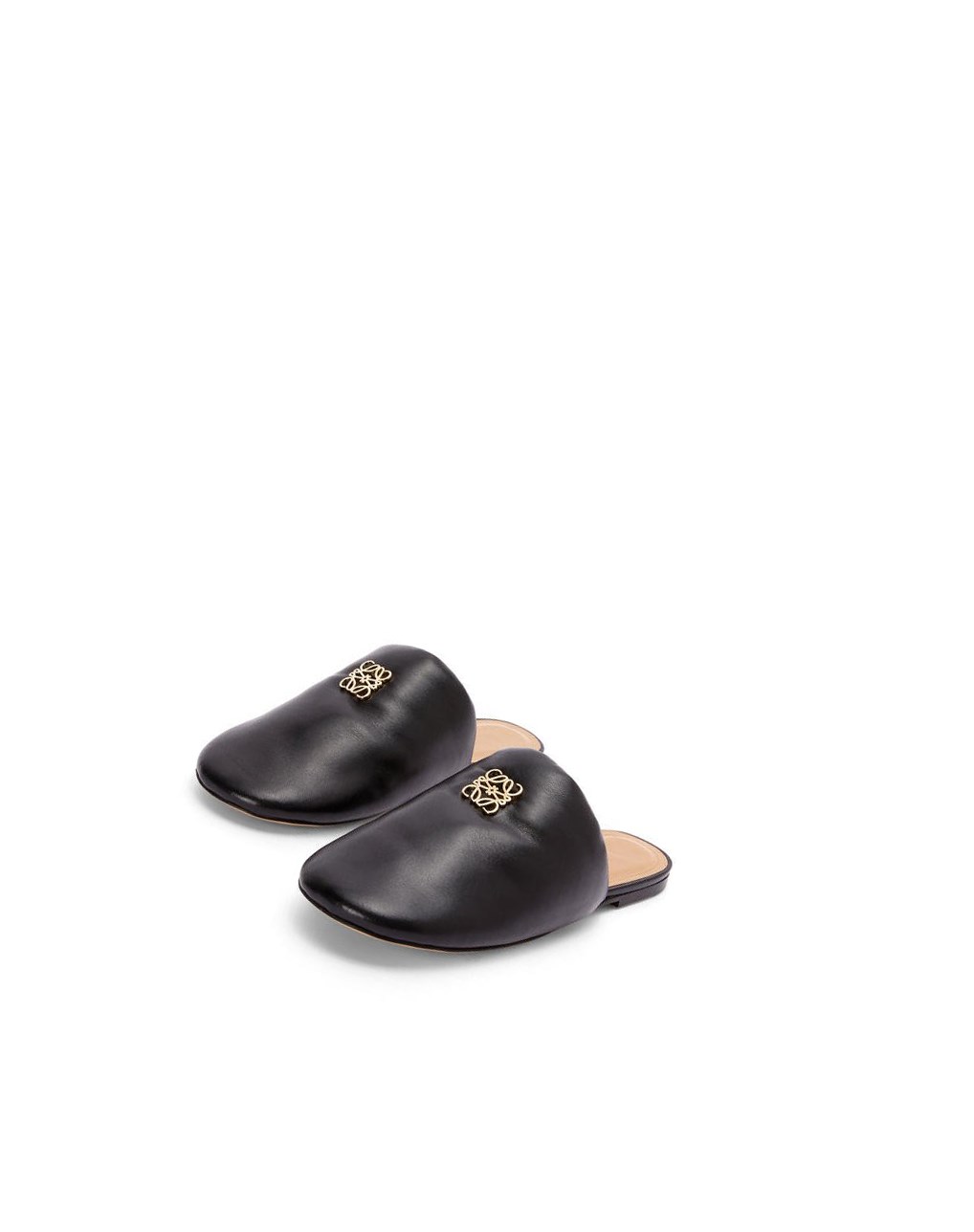 Loewe Padded Anagram mule in lambskin Noir | 0394GFRWJ