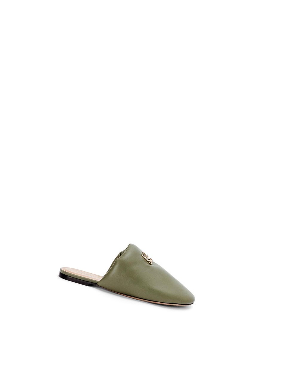 Loewe Padded Anagram mule in lambskin Vert | 2789ZYCAW