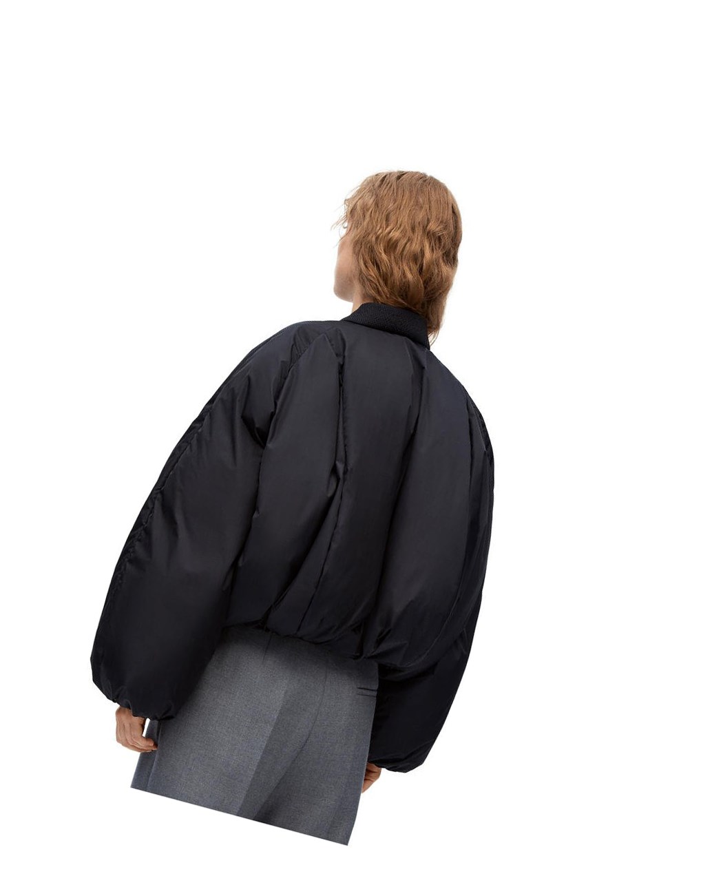 Loewe Padded bomber jacket in nylon Noir | 4635JPYCG