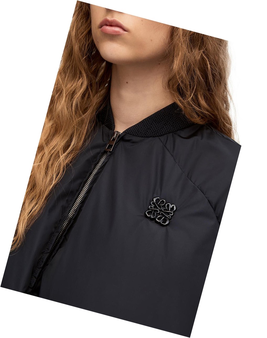 Loewe Padded bomber jacket in nylon Noir | 4635JPYCG