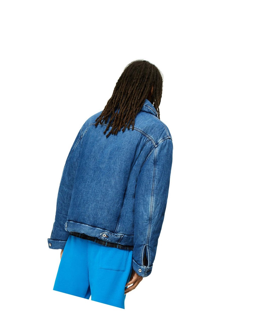 Loewe Padded jacket in denim Indigo Bleu | 3968WZEJX