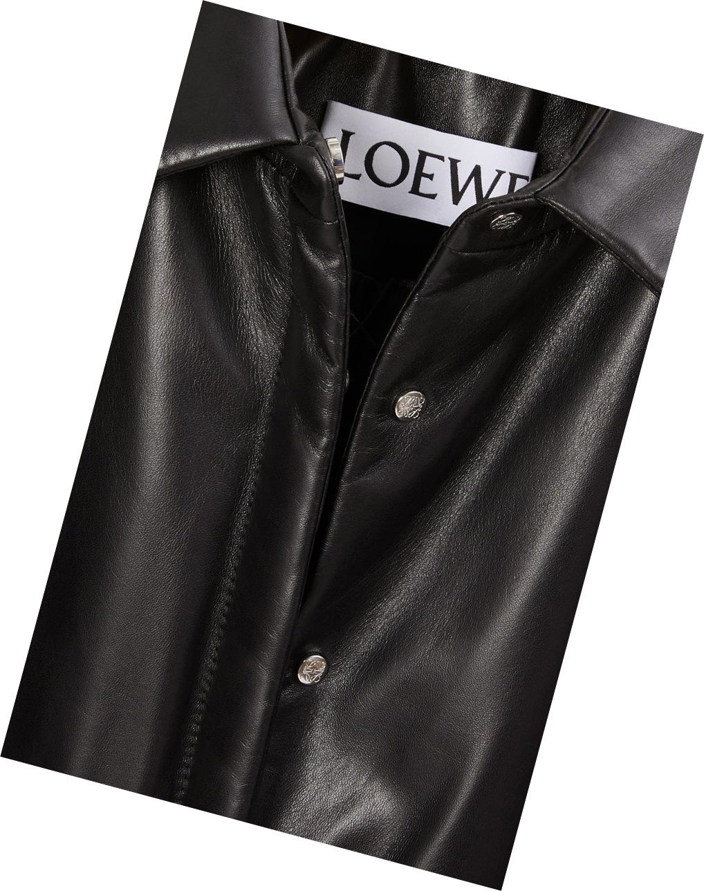 Loewe Padded overshirt in nappa Noir | 2175PHSTV