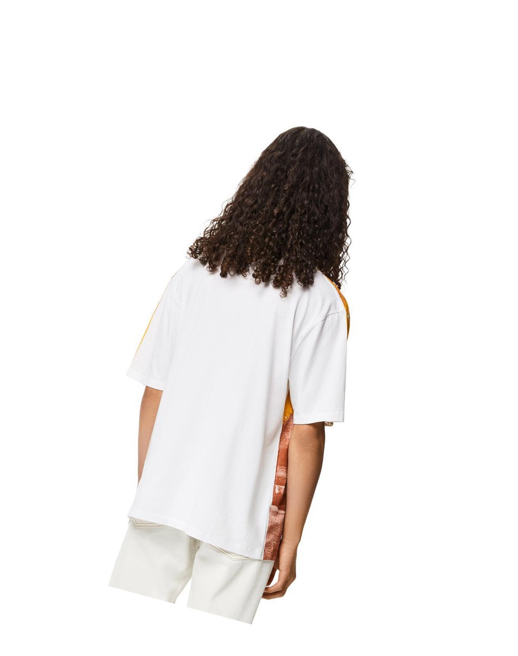 Loewe Palm print T-shirt in cotton Blanche | 4162UTDMK