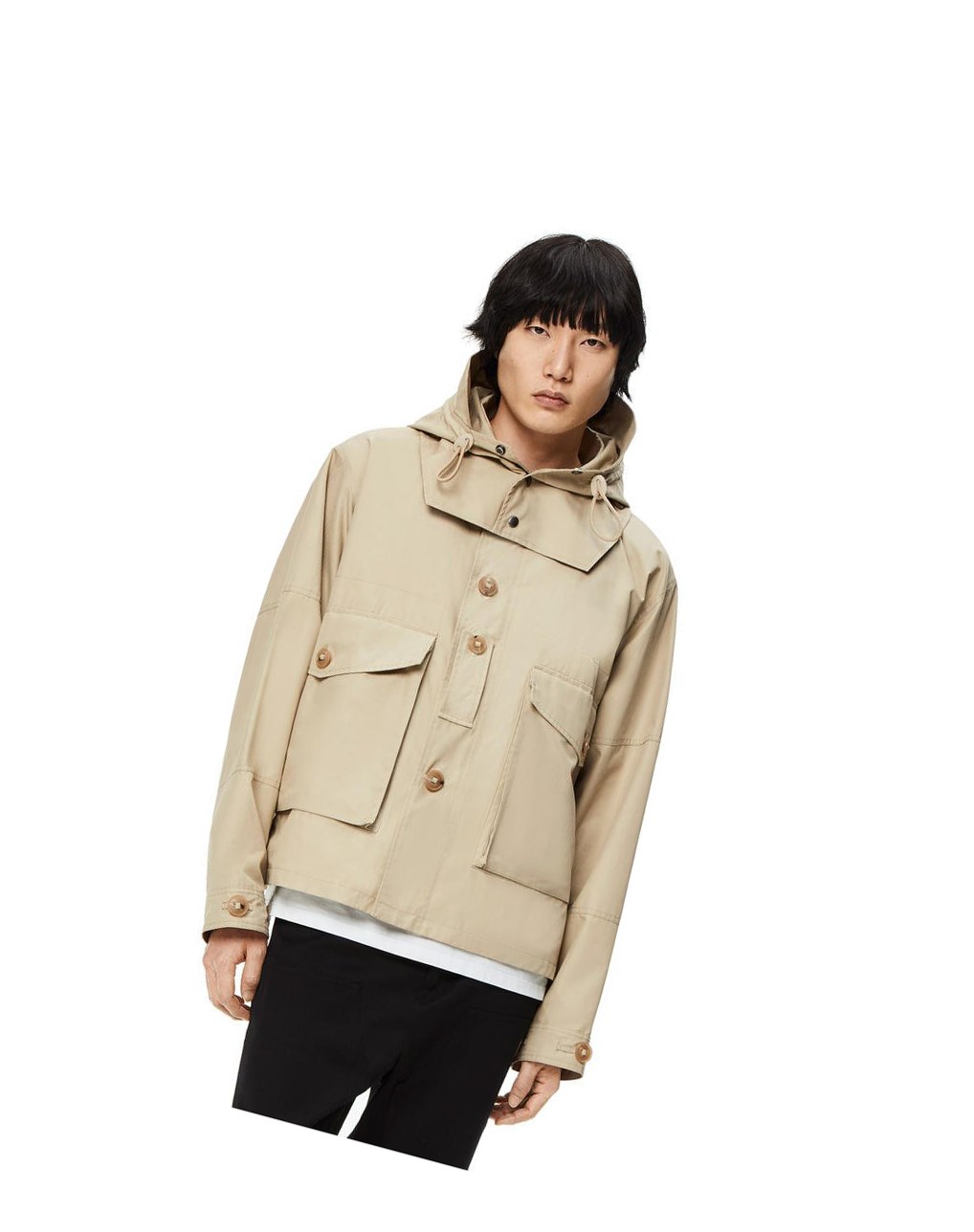 Loewe Parachute jacket in cotton Grise | 5031DKGUI