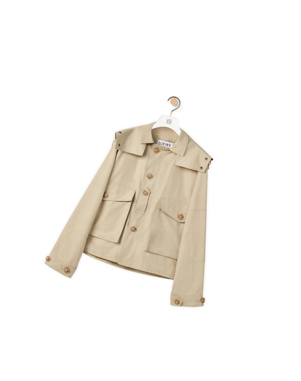 Loewe Parachute jacket in cotton Grise | 5031DKGUI