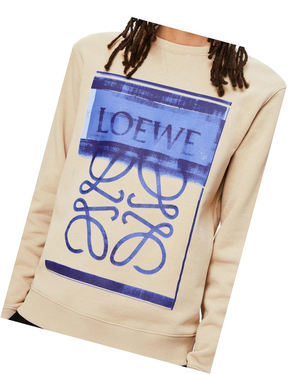 Loewe Photocopy Anagram sweatshirt in cotton Grise | 9321OKLYD