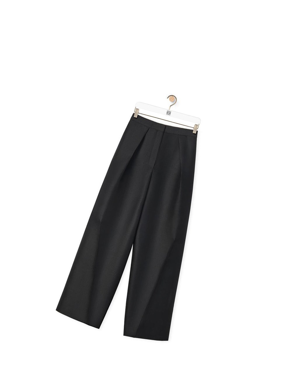 Loewe Pleated trousers in technical twill Noir | 5029THBLD