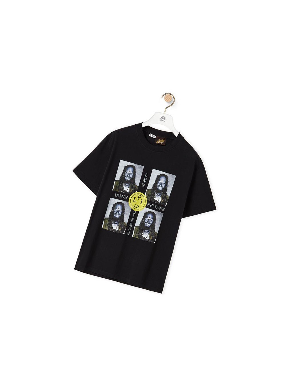 Loewe Portrait print T-shirt in cotton Noir | 6182MGVJW