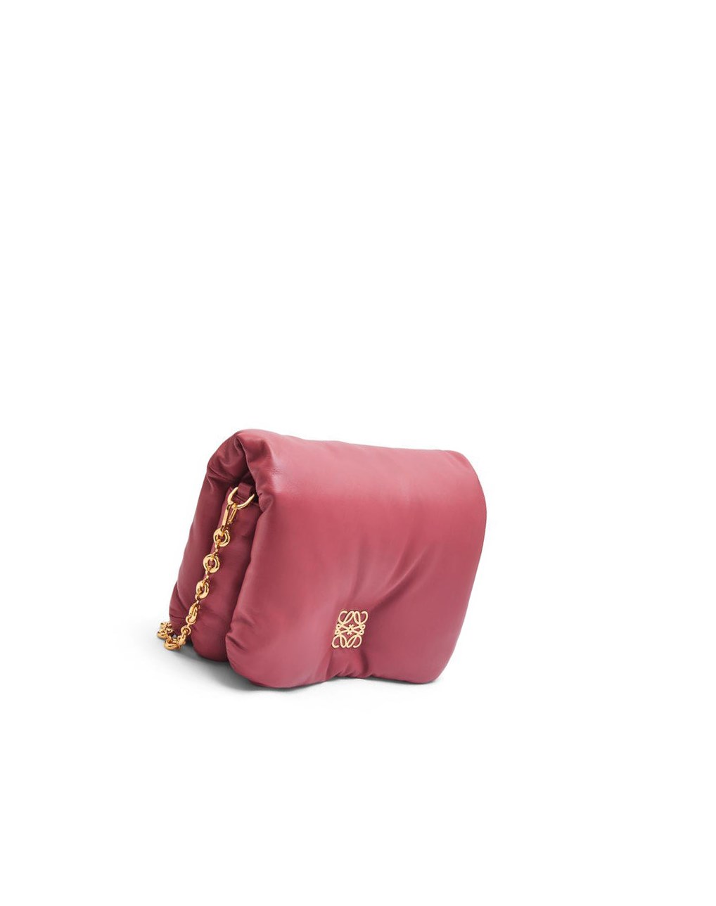 Loewe Puffer Goya bag in shiny nappa lambskin Plumrose | 1534WXGYN