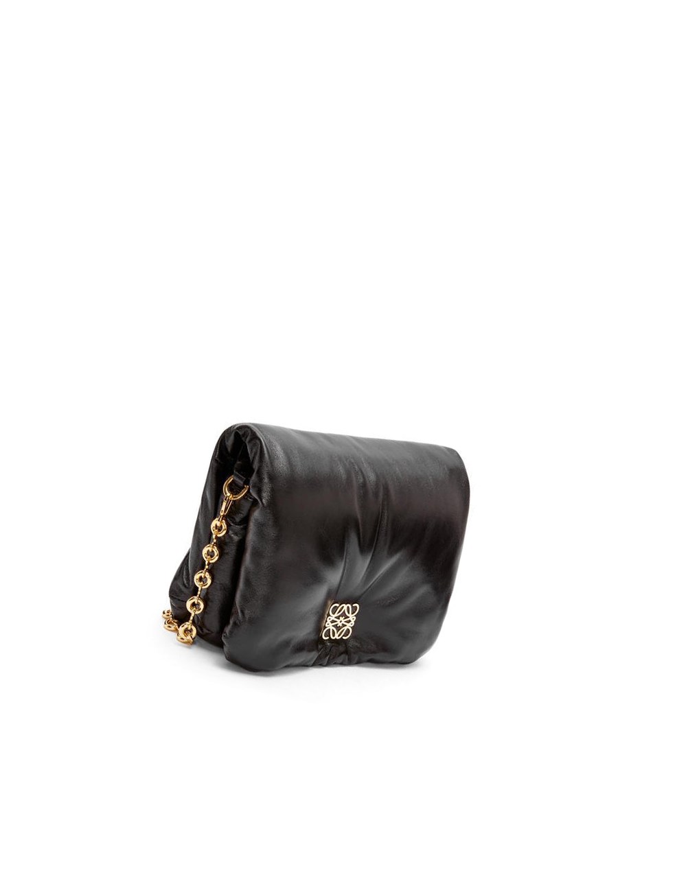 Loewe Puffer Goya bag in shiny nappa lambskin Noir | 6328ISUTJ