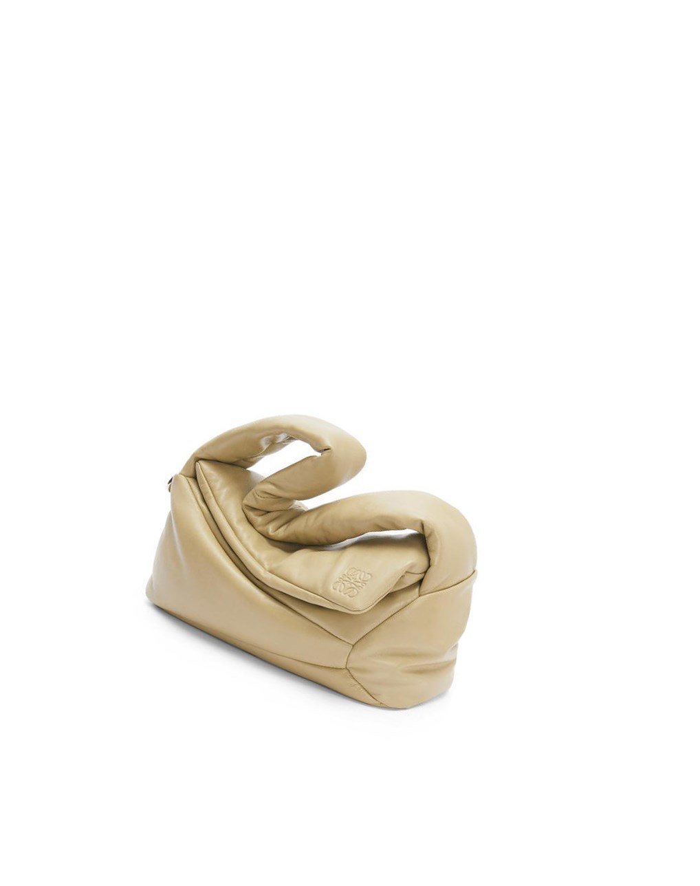 Loewe Puffer Puzzle Hobo bag in shiny nappa lambskin Vert | 2948LWJGM