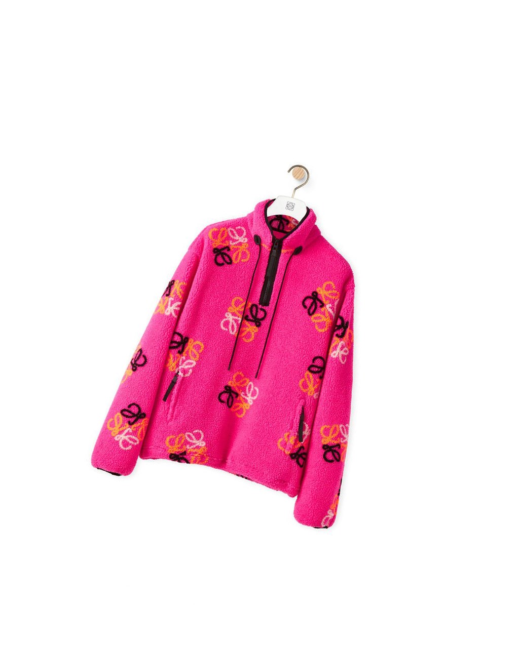 Loewe Pullover in Anagram jacquard fleece Rose | 2856FHREU