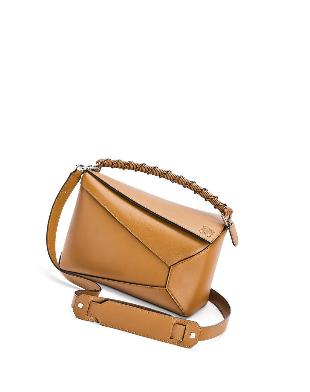 Loewe Puzzle Edge bag in nappa calfskin Warm Desert | 0531GRACE