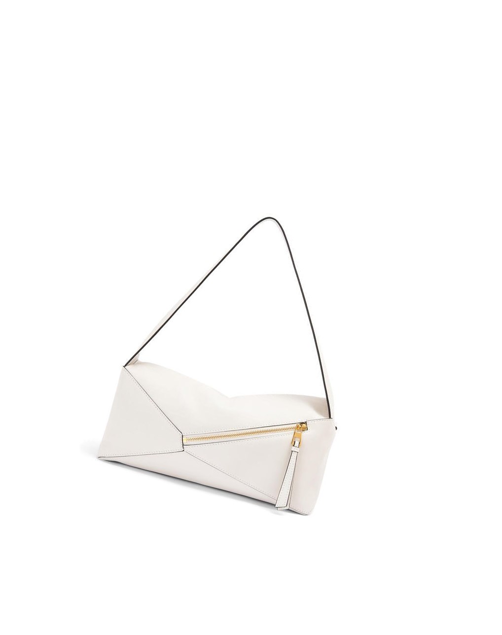 Loewe Puzzle Hobo bag in nappa calfskin Blanche | 7649GTIVM