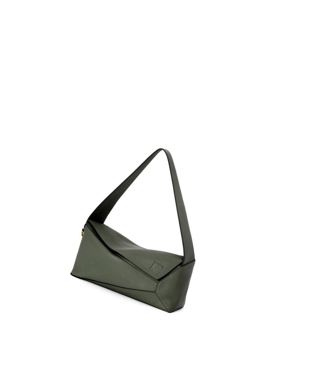 Loewe Puzzle Hobo bag in nappa calfskin Kaki | 9065EZMWB