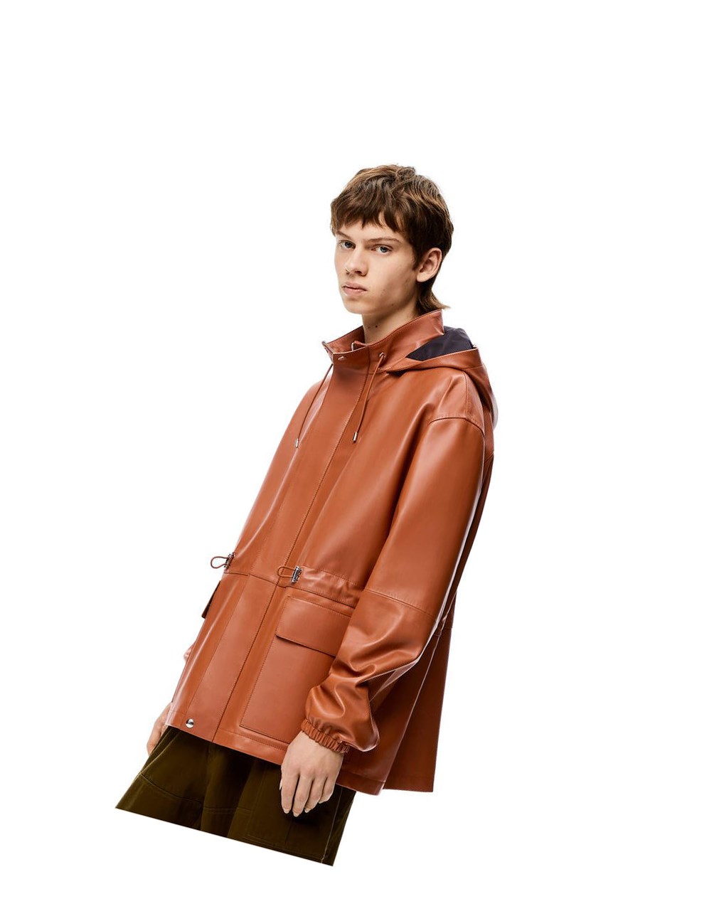 Loewe Randonnée jacket in nappa Tan | 7542OALNR