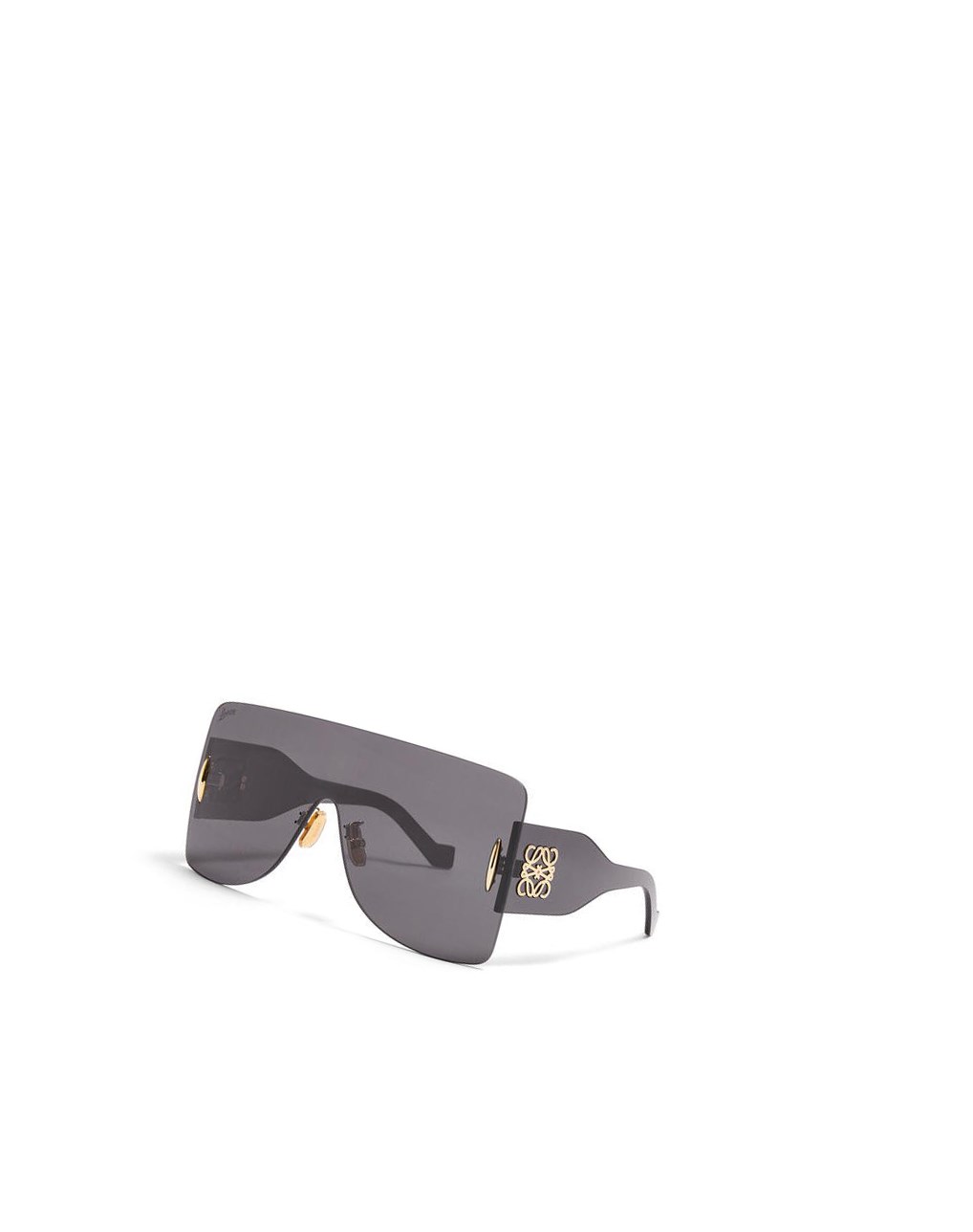 Loewe Rectangular mask sunglasses in nylon Noir | 1269CAUFR