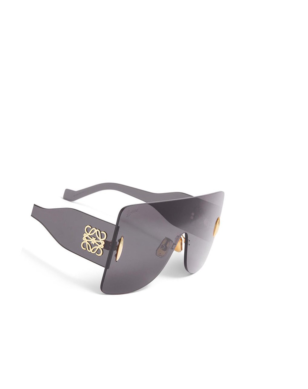 Loewe Rectangular mask sunglasses in nylon Noir | 1269CAUFR