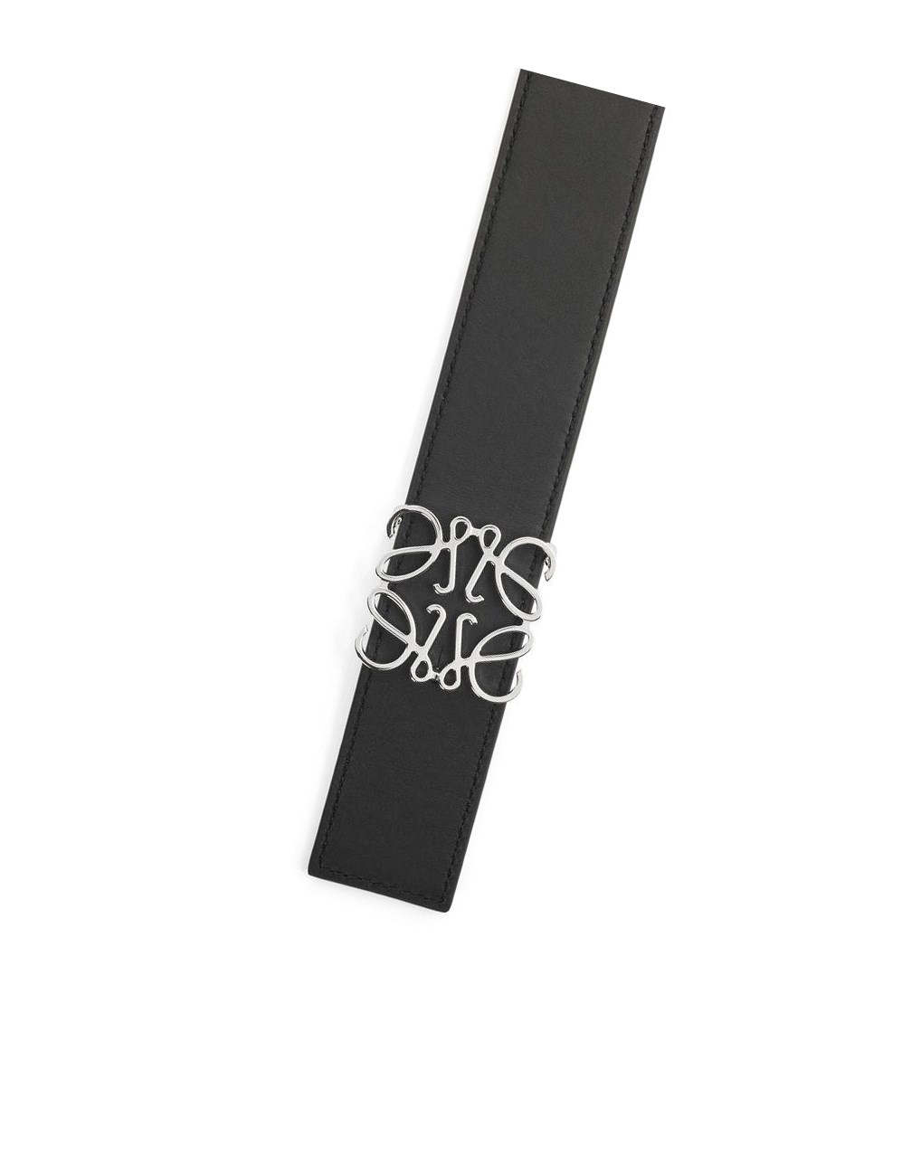 Loewe Reversible Anagram belt in smooth calfskin Noir | 0328YEGUS