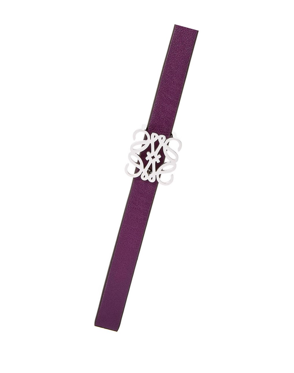 Loewe Reversible Anagram belt in smooth calfskin Violette Foncé | 5162NZIOG