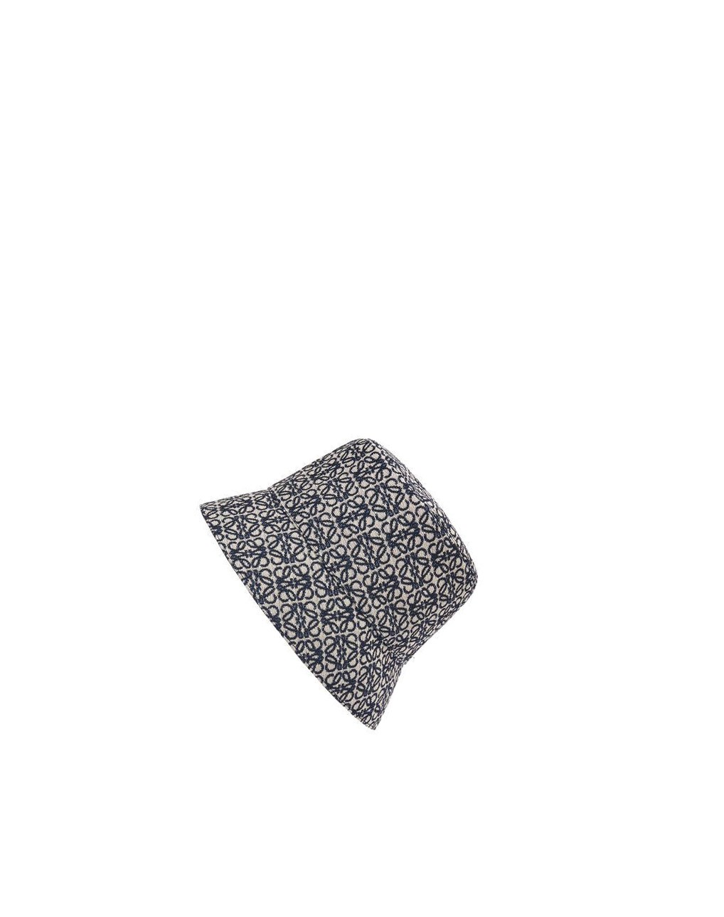 Loewe Reversible Anagram bucket hat in jacquard and nylon Bleu Marine Noir | 2617OGULD