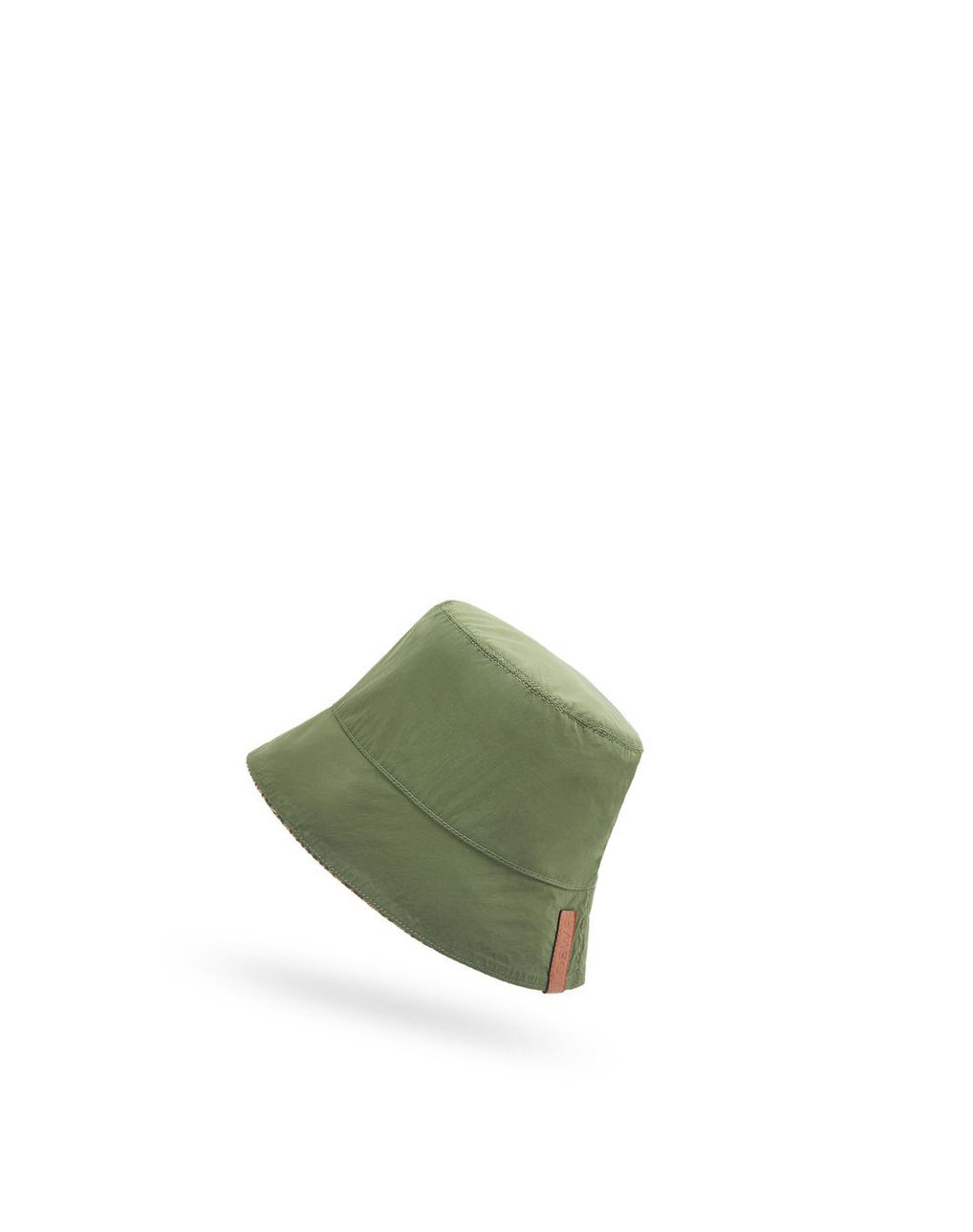 Loewe Reversible Anagram bucket hat in jacquard and nylon Kaki Vert | 4613MDGWL