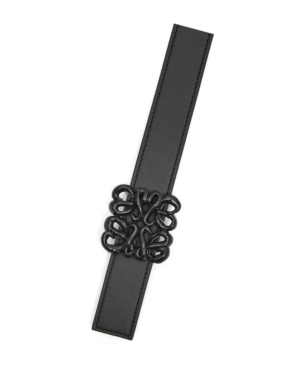 Loewe Reversible Inflated Anagram belt in soft calfskin Noir | 3562HKBYS