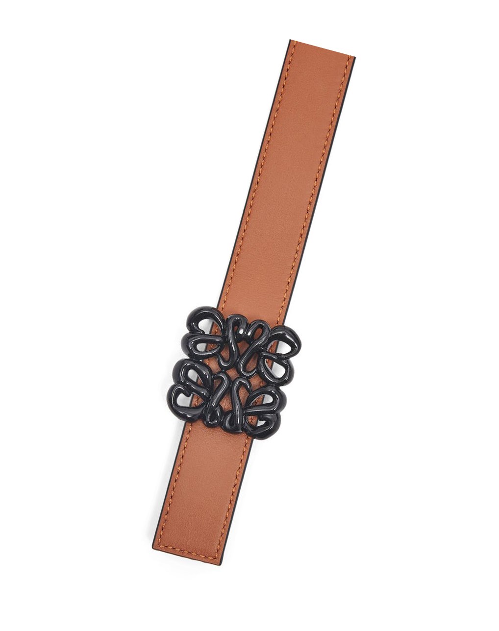 Loewe Reversible Inflated Anagram belt in soft calfskin Noir | 3562HKBYS