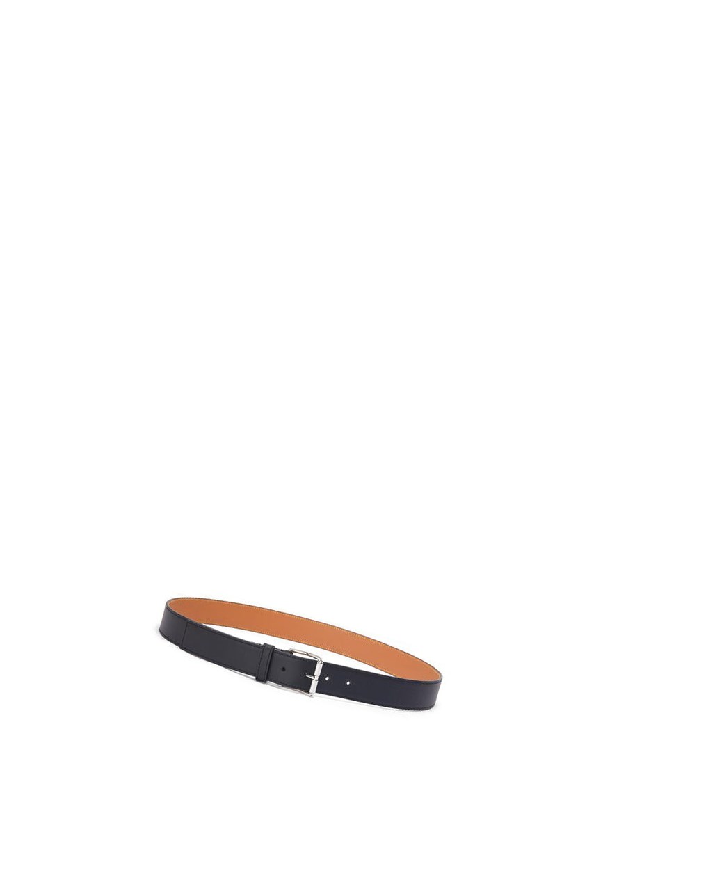 Loewe Roller buckle belt in smooth calfskin Noir | 3657SFUBC