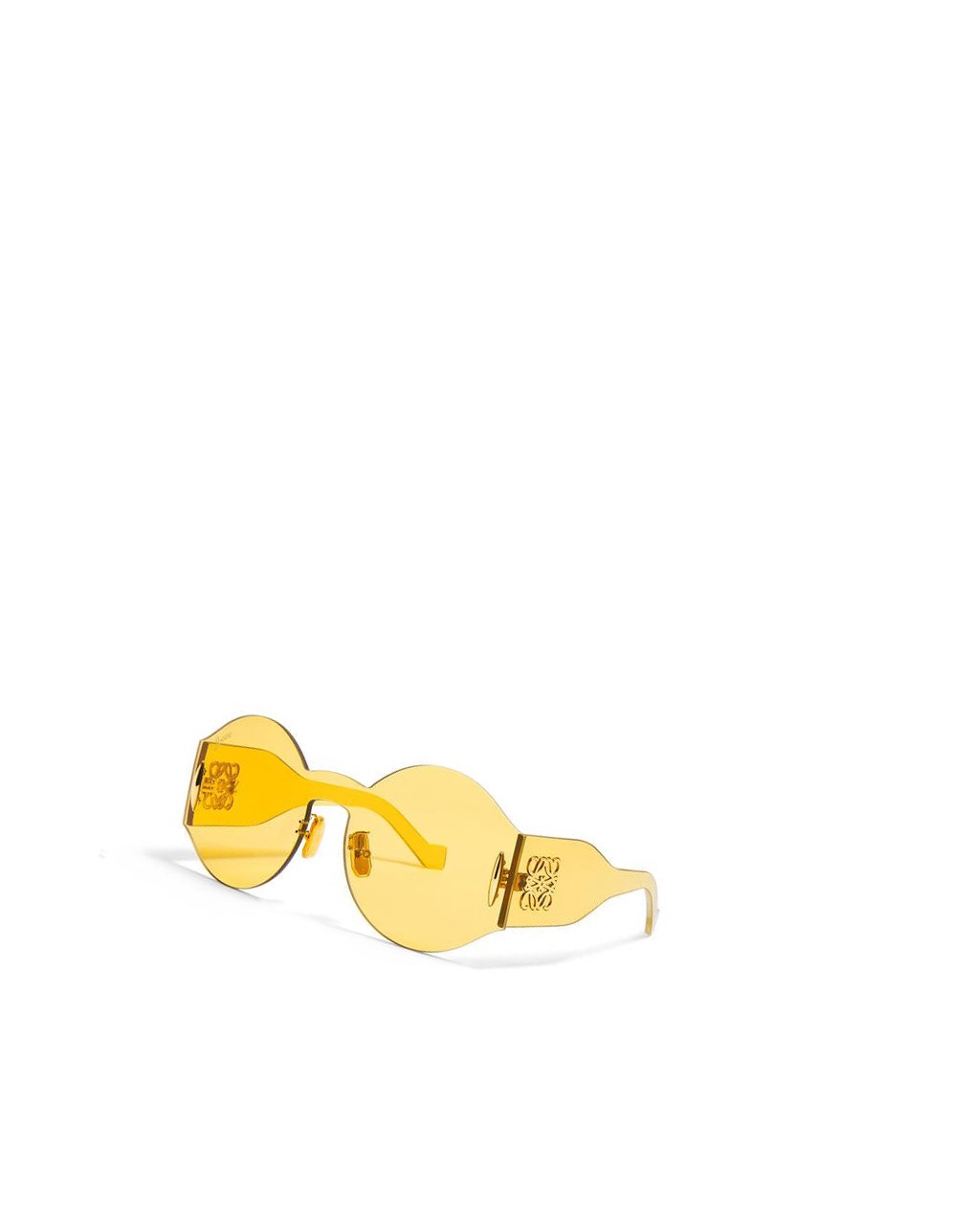 Loewe Round mask sunglasses in nylon Jaune | 2508THEKA