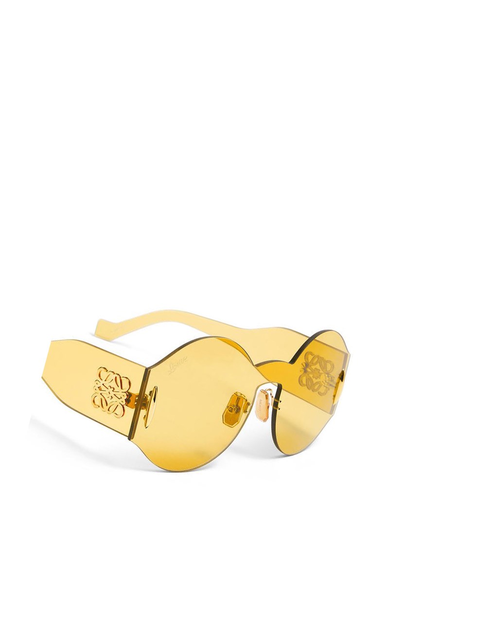 Loewe Round mask sunglasses in nylon Jaune | 2508THEKA