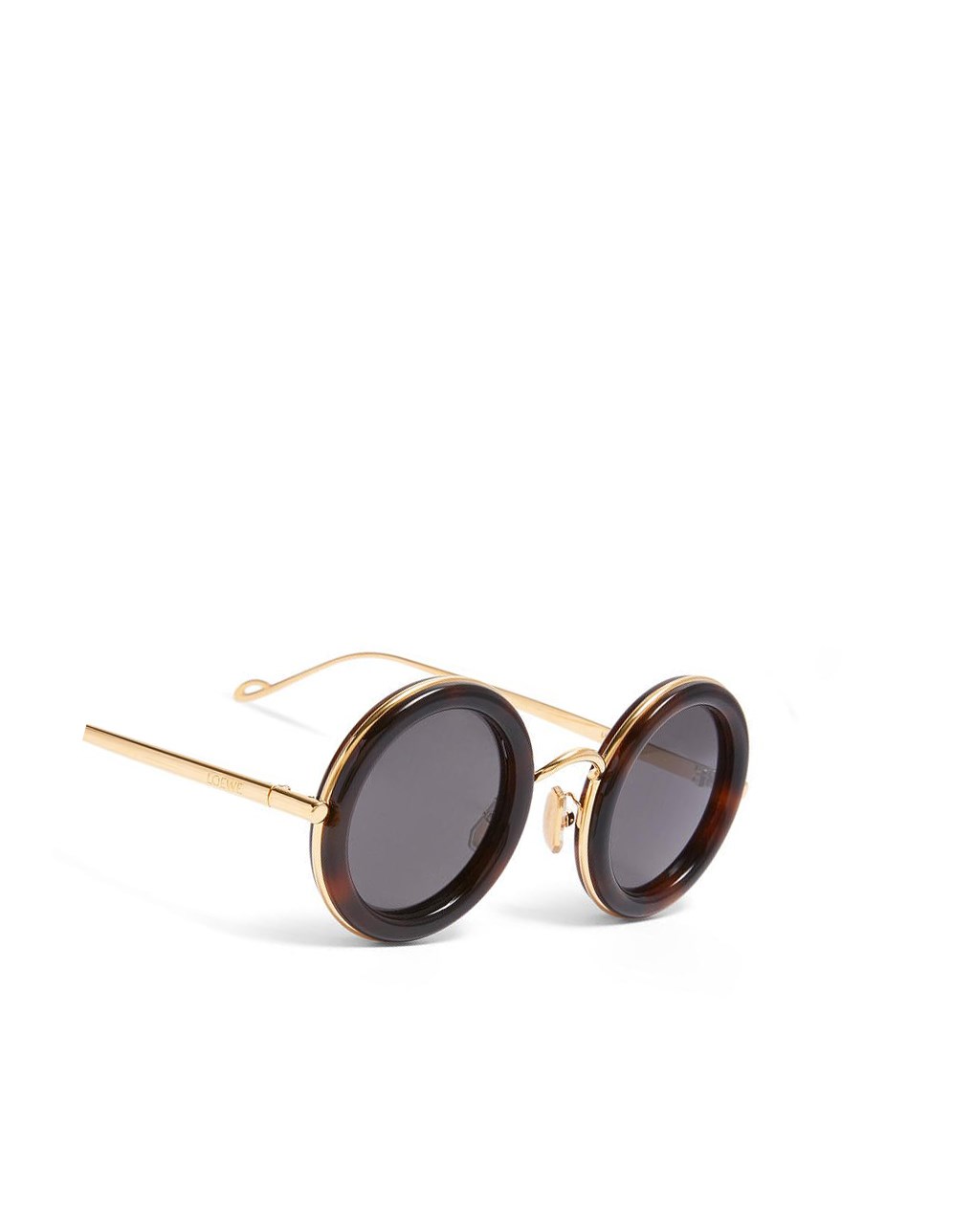 Loewe Round sunglasses in acetate Doré Clair | 0954AXWPZ