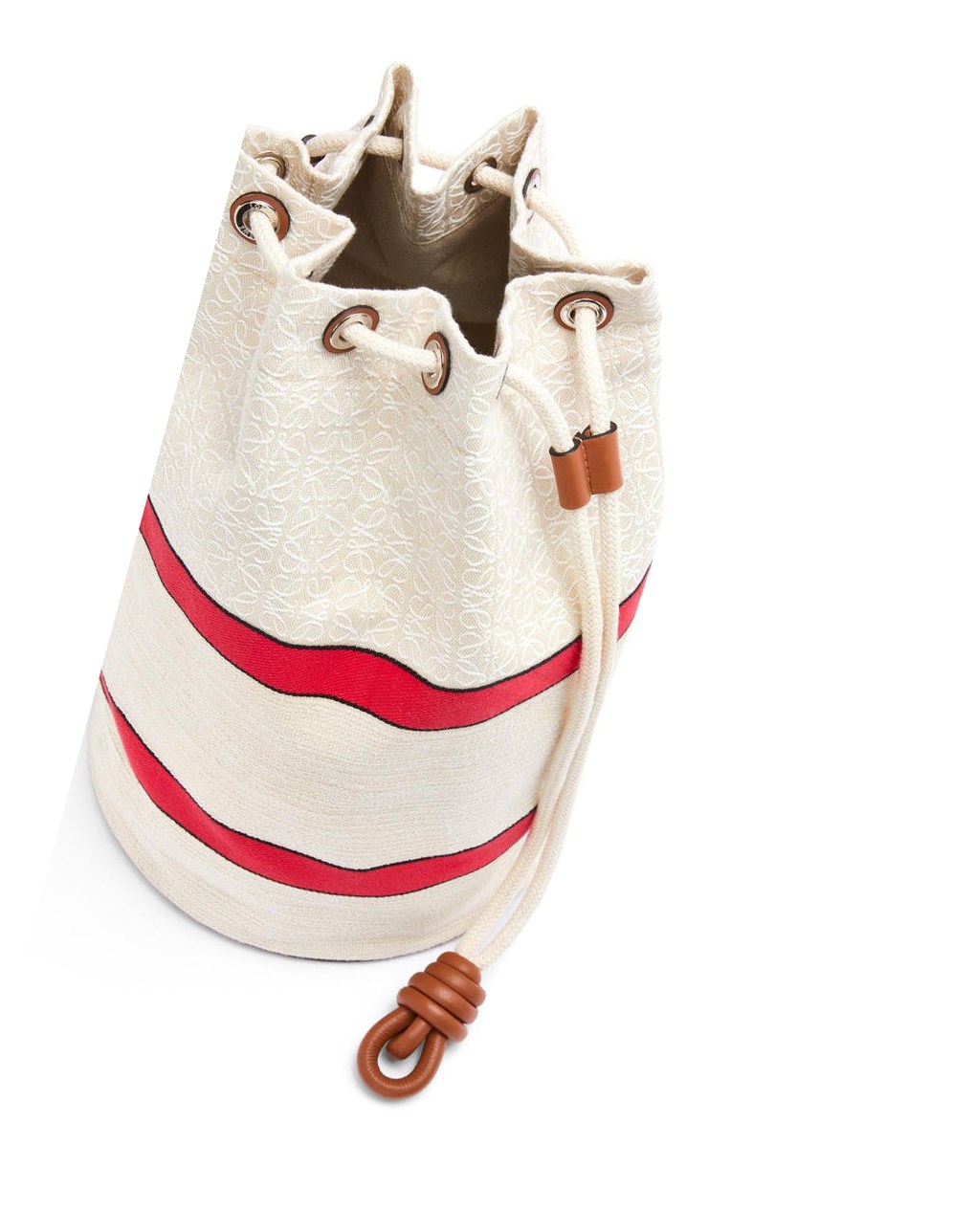 Loewe Sailor bag in jacquard and calfskin Rouge | 5483MQPIW