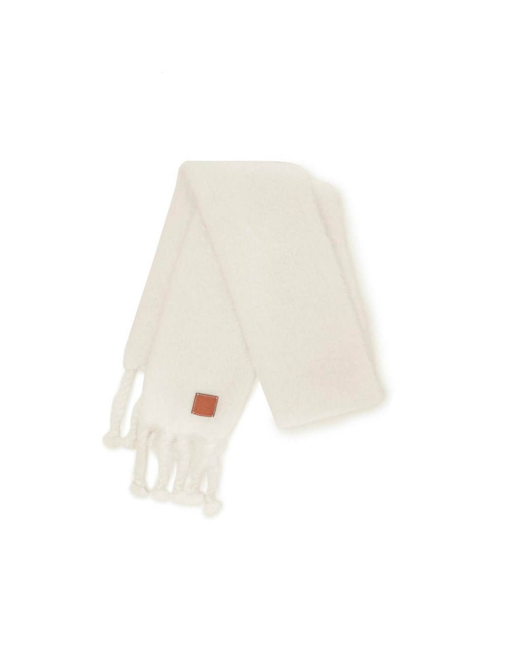 Loewe Scarf in mohair and wool Blanche | 3547QYHGM