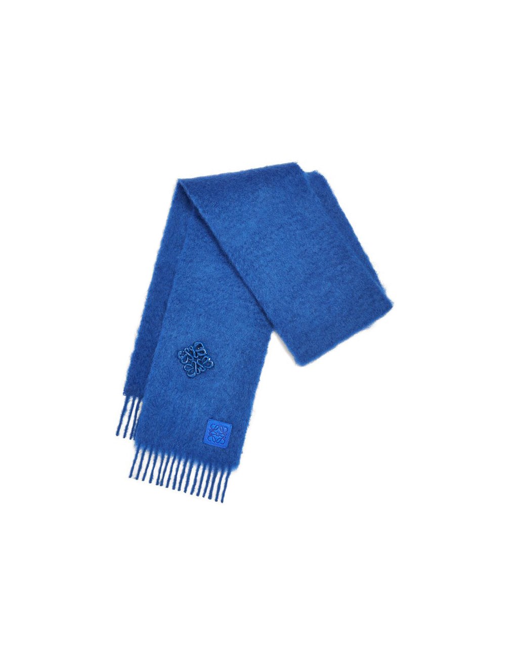 Loewe Scarf in mohair and wool Bleu | 7914FWURJ