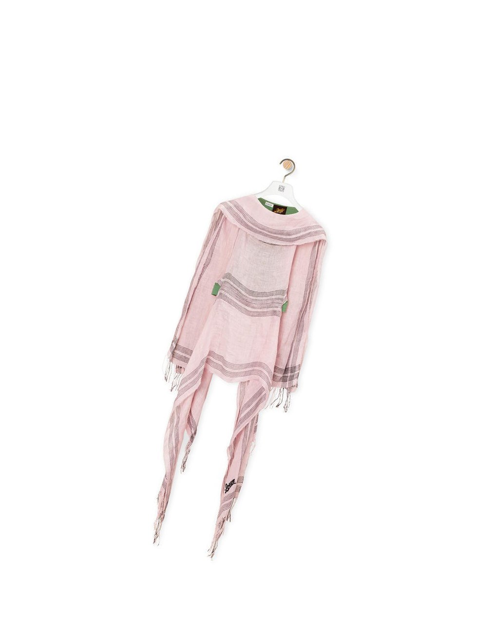 Loewe Scarf top in linen and cotton Dahlia | 9732GRAJF