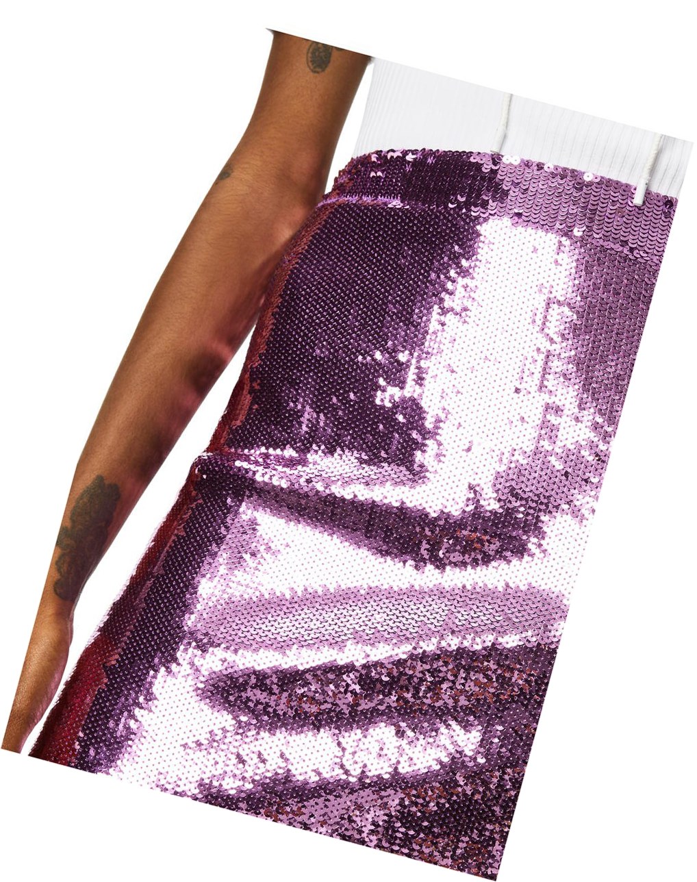 Loewe Sequin mini skirt in viscose Violette | 8209VUBEP