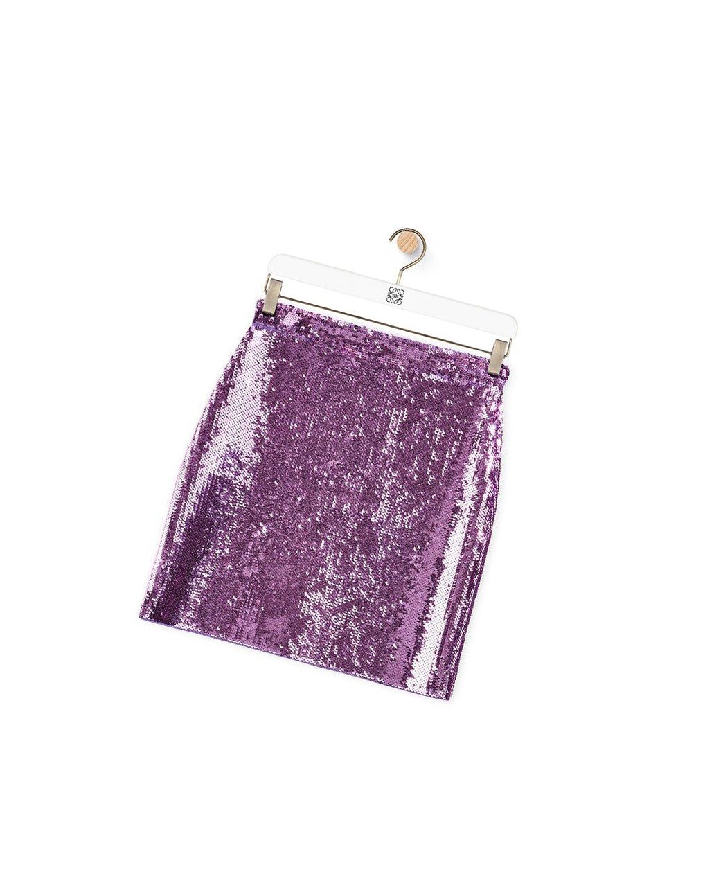 Loewe Sequin mini skirt in viscose Violette | 8209VUBEP