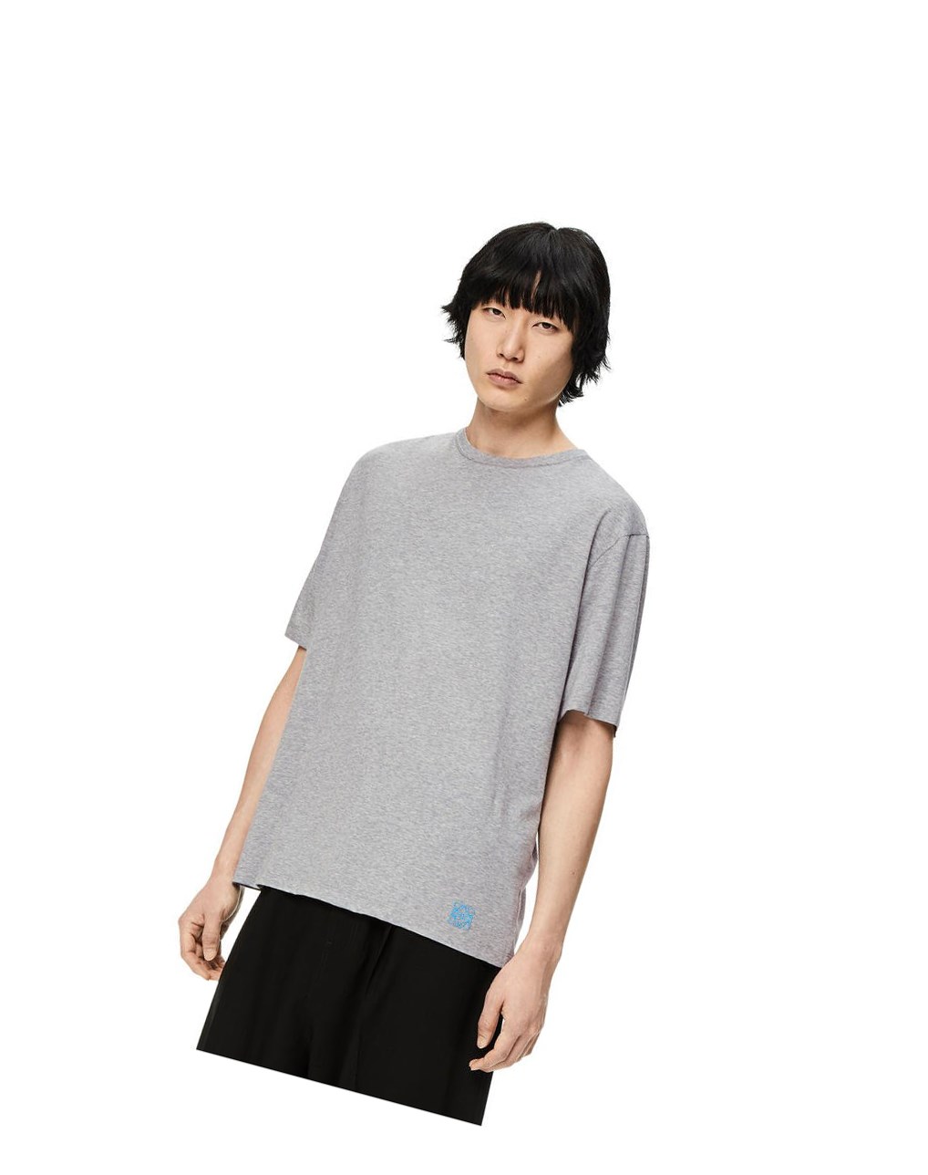 Loewe Shaving print T-shirt in cotton Grise | 0319DLBRY